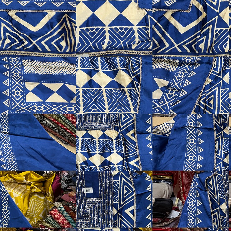 Indigo Blue Premium Batik Printed Suit Set