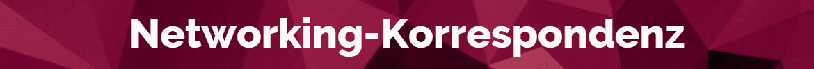 Networking-Korrespondenz als Kommunikationsvorlagen
