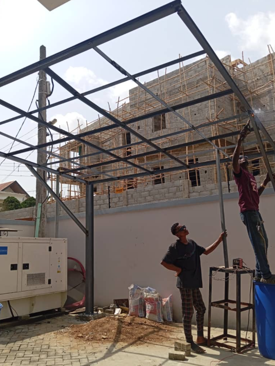 Commissioned Visionspec solar installation, full system view
