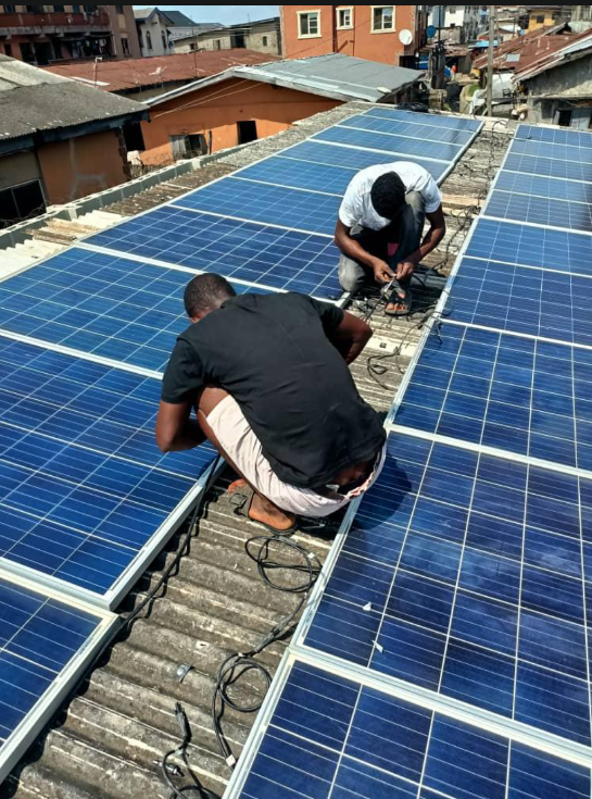 Solar panel array installed by Visionspec