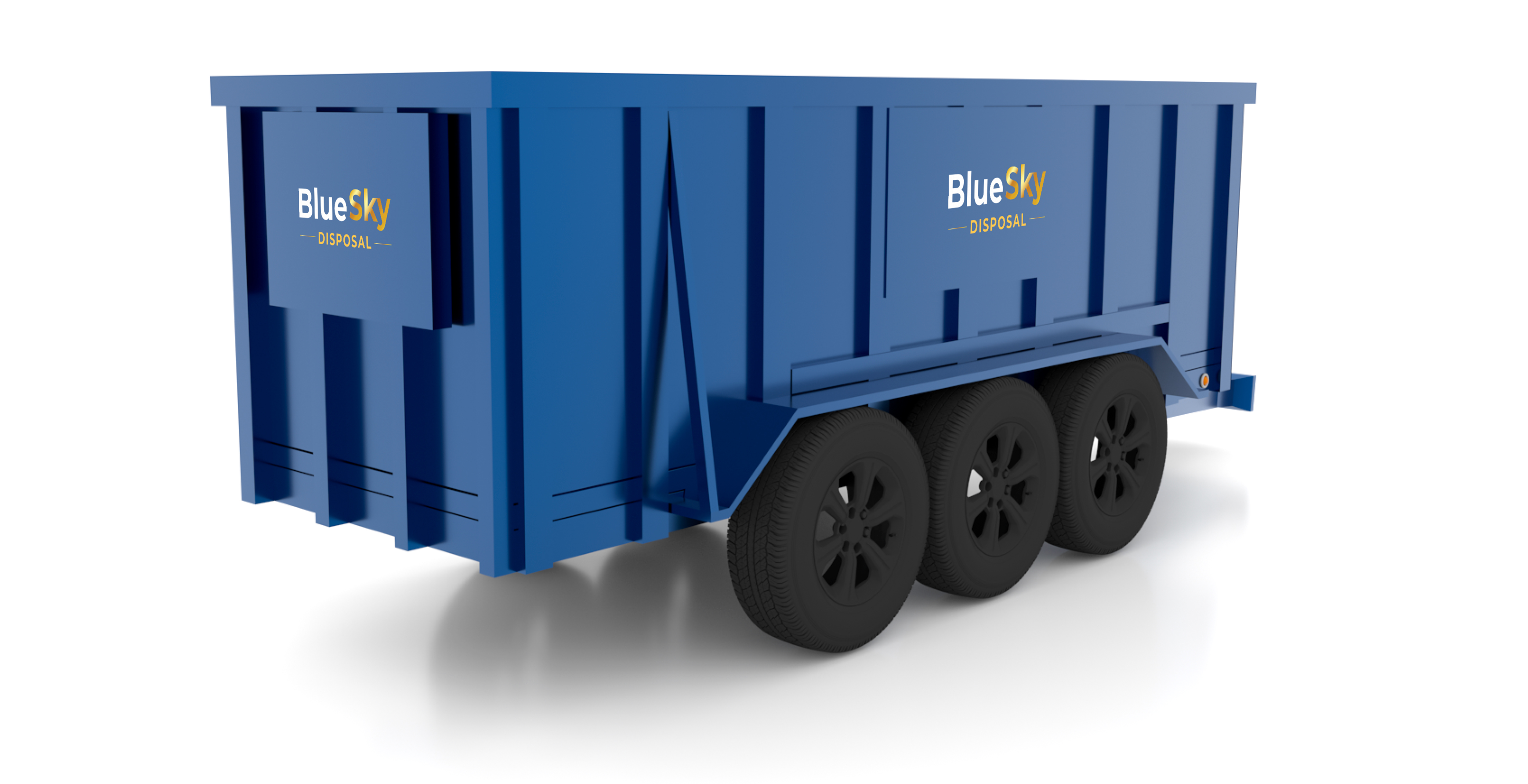 20 Yard Rubber-wheeled Dumpster