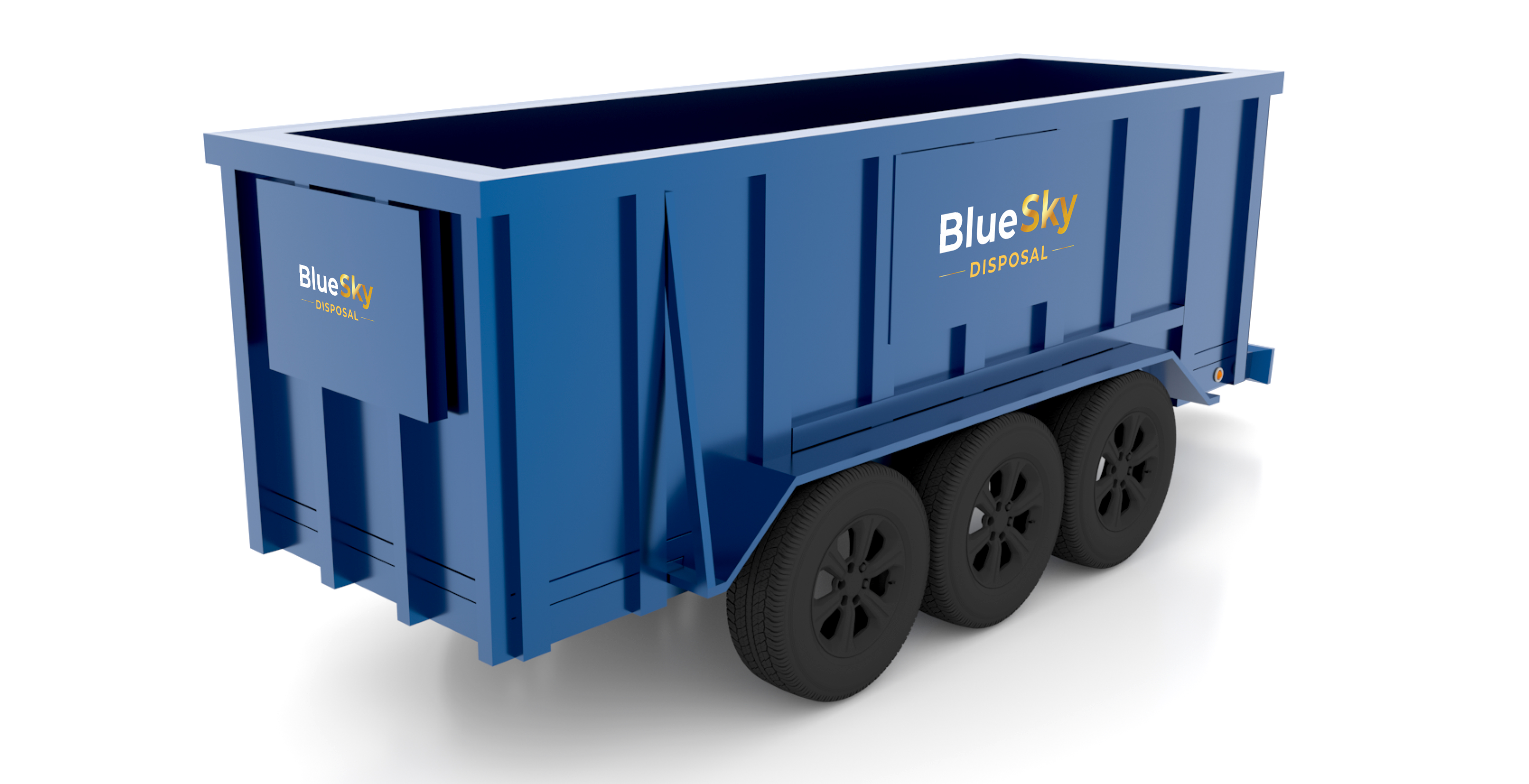 20 Yard Rubber-wheeled Dumpster 4