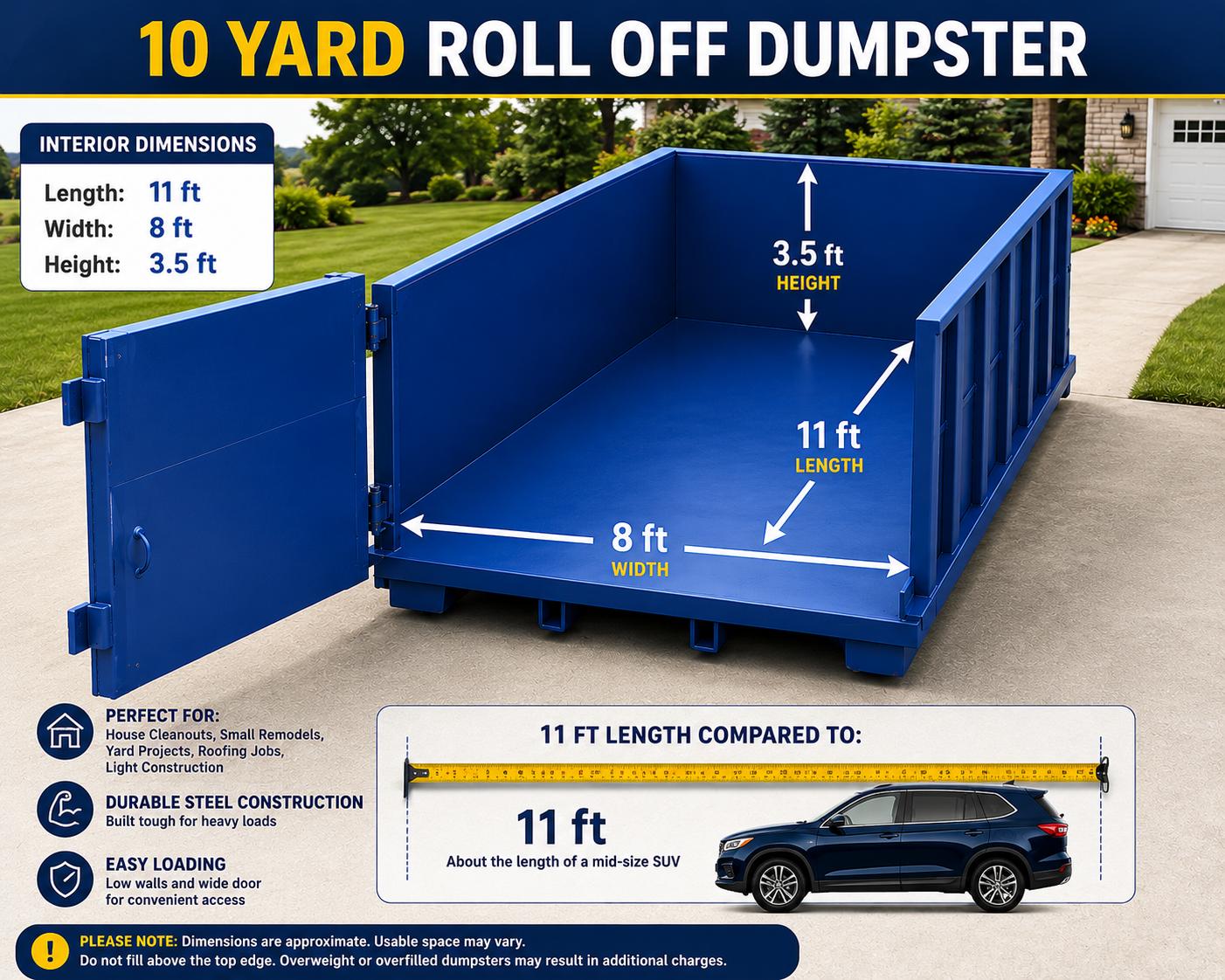 10 Yard Roll Off Dumpster 2