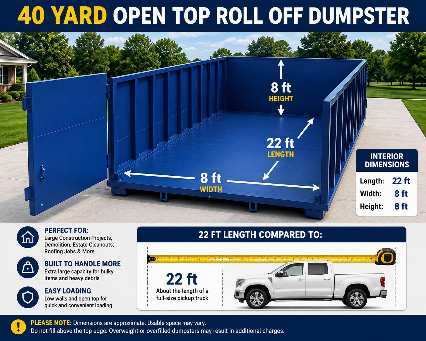 40 Yard Roll-off Dumpster 2