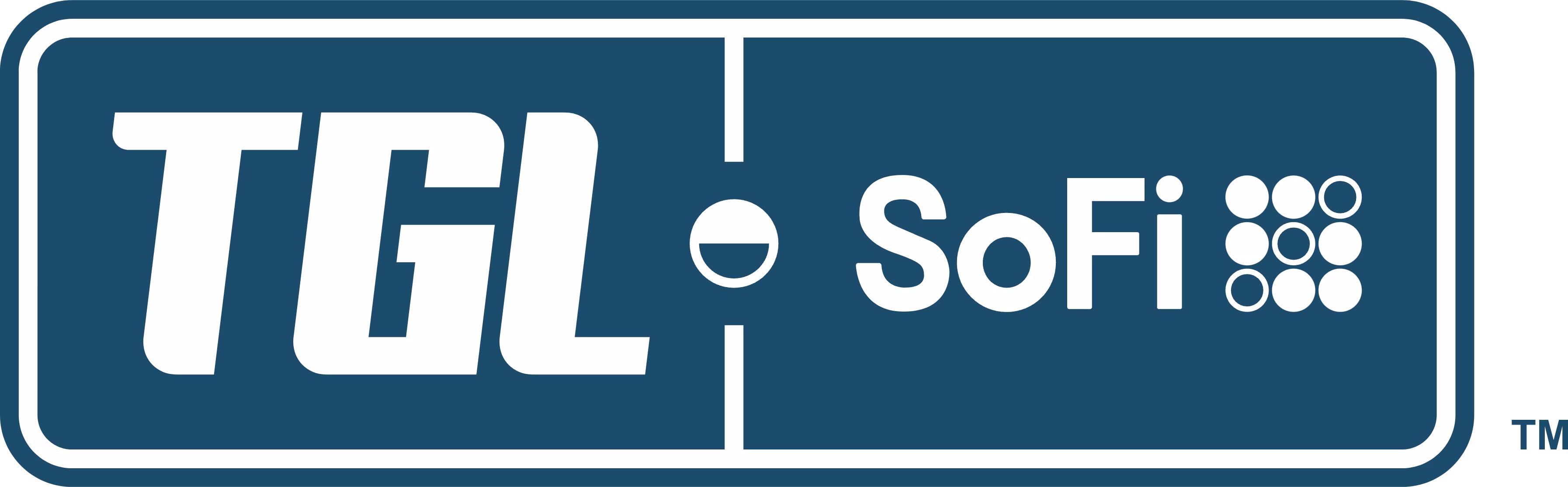 TGL presented by SoFi logo in a horizontal format