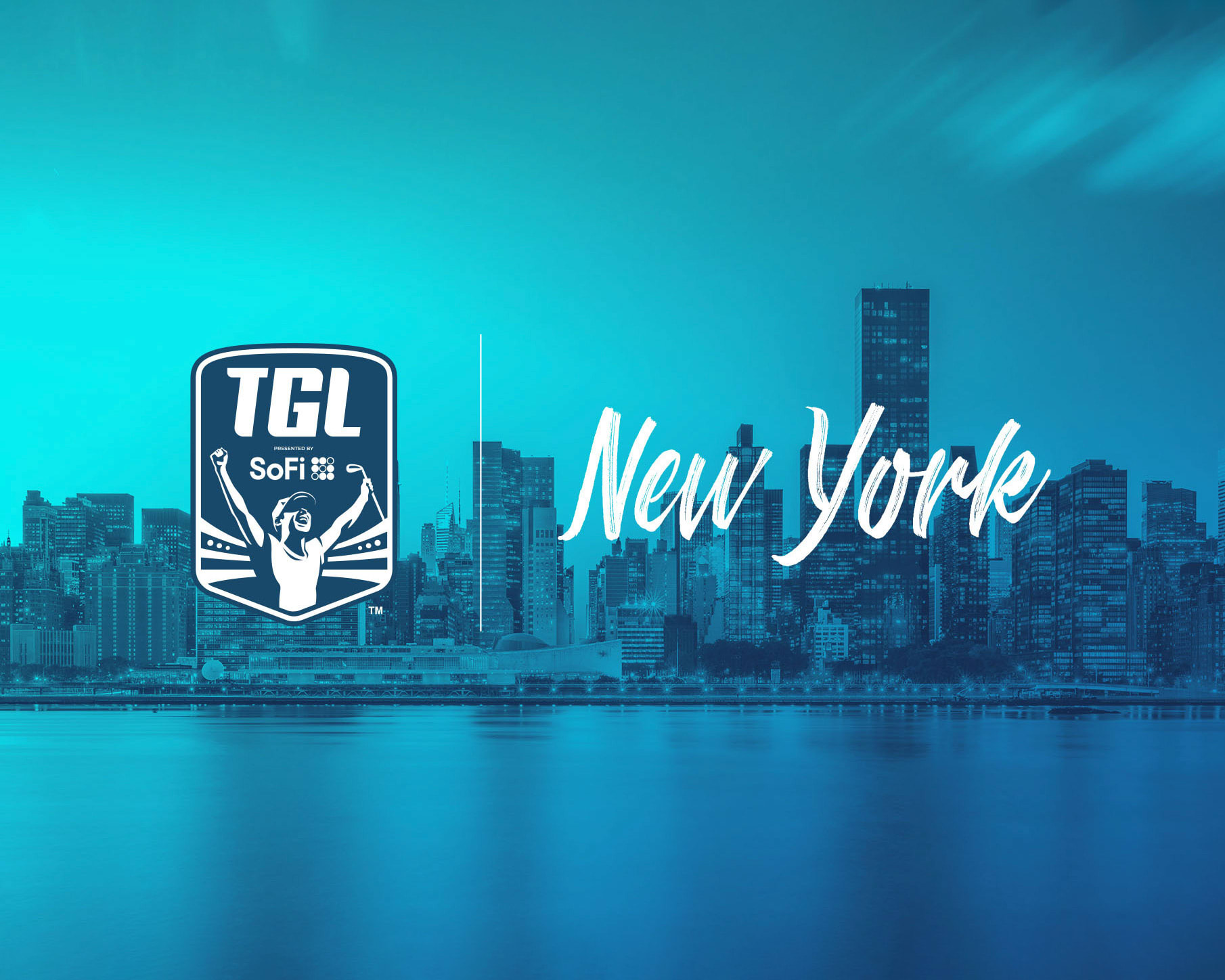 The New York City skyline with Welcome to the league written overtop