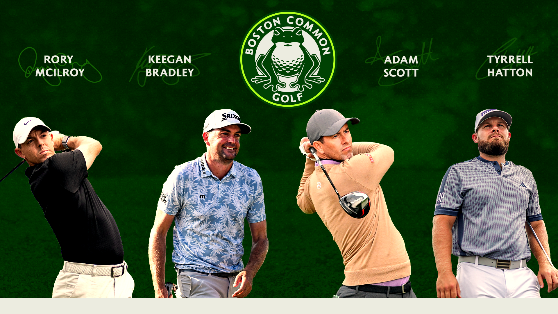 Boston Common Golf Announces 4-Player Roster
