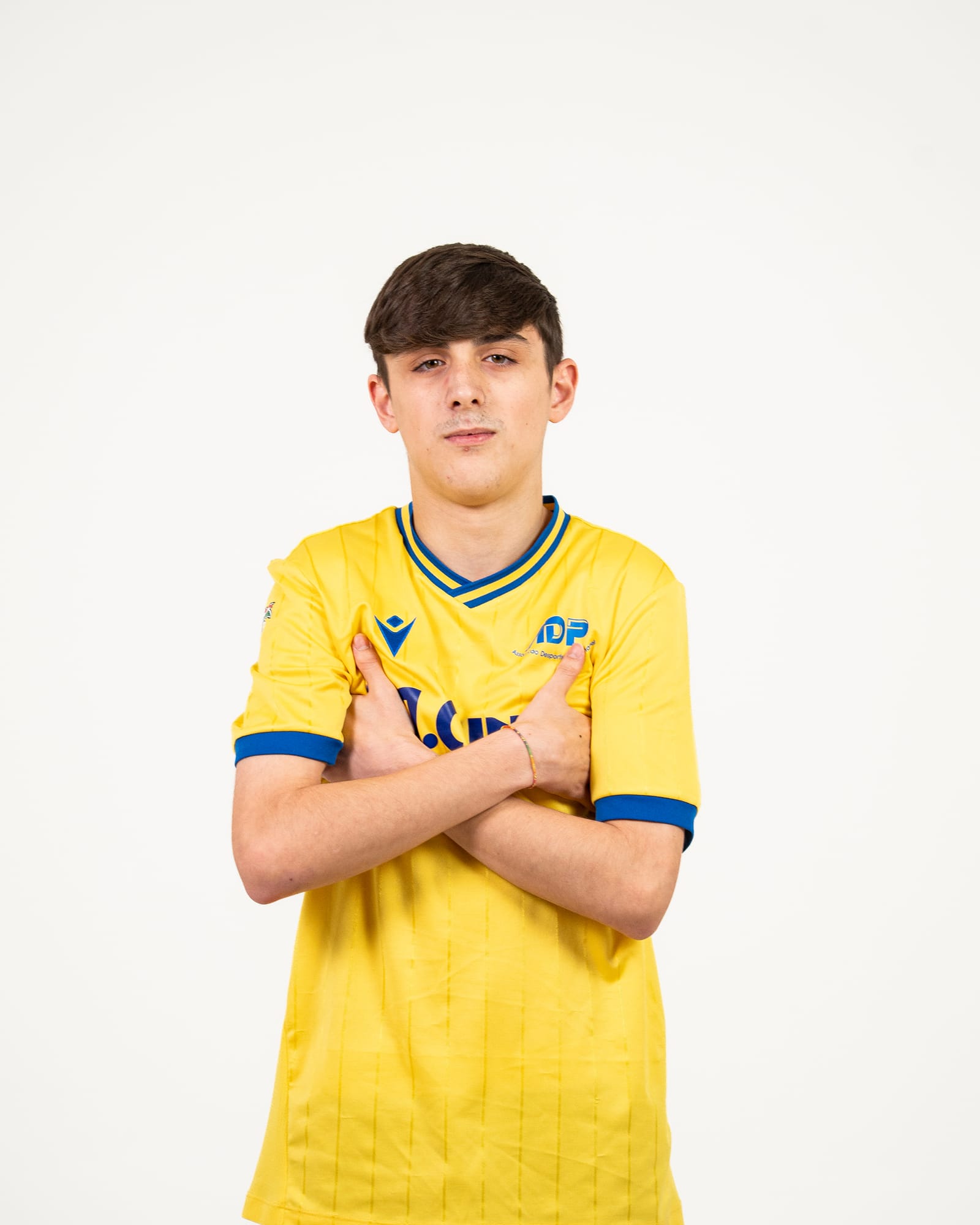 Retrato em estúdio de atleta da AD Penafiel