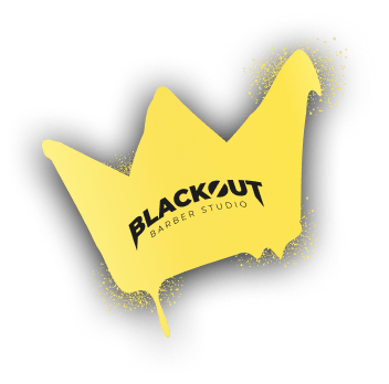 Design de sticker personalizado para Blackout Barber Studio
