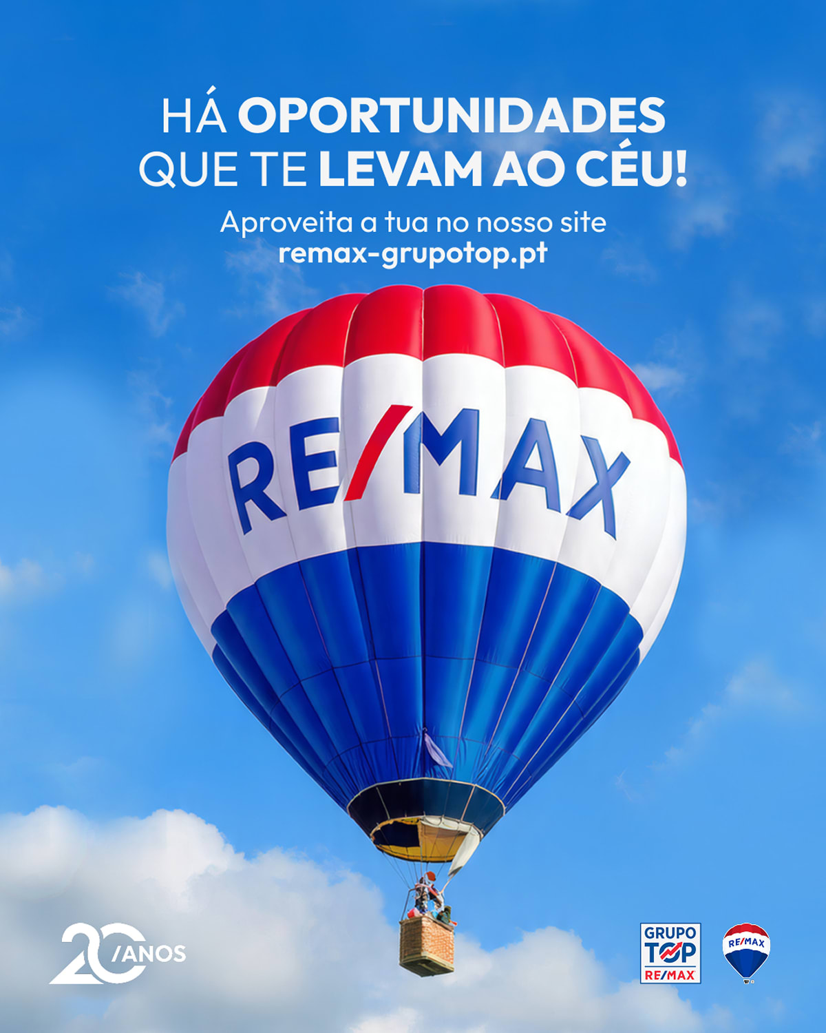 Conteúdo para redes sociais Grupo RE/MAX TOP