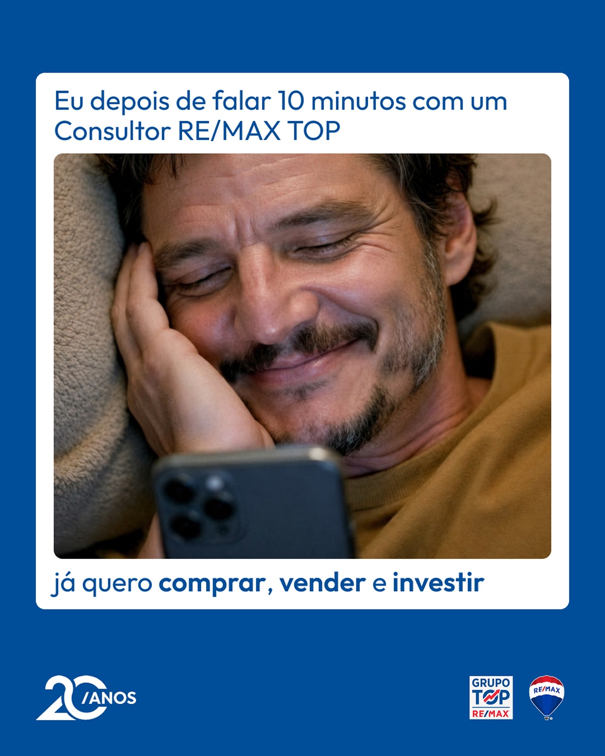 Conteúdo para redes sociais Grupo RE/MAX TOP