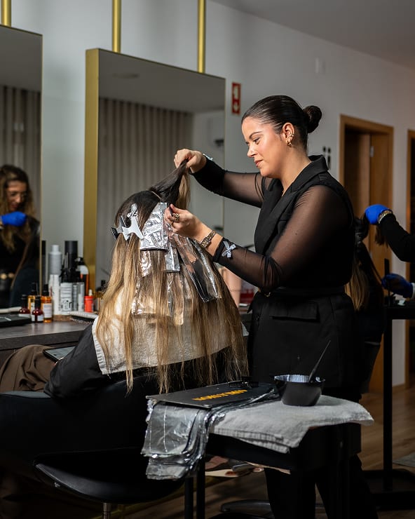 Fotografia de detalhe e resultados de tratamentos na Hairlusion