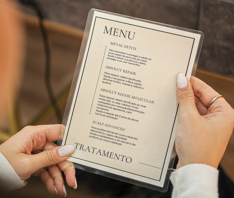 Fotografia de detalhe e resultados de tratamentos na Hairlusion