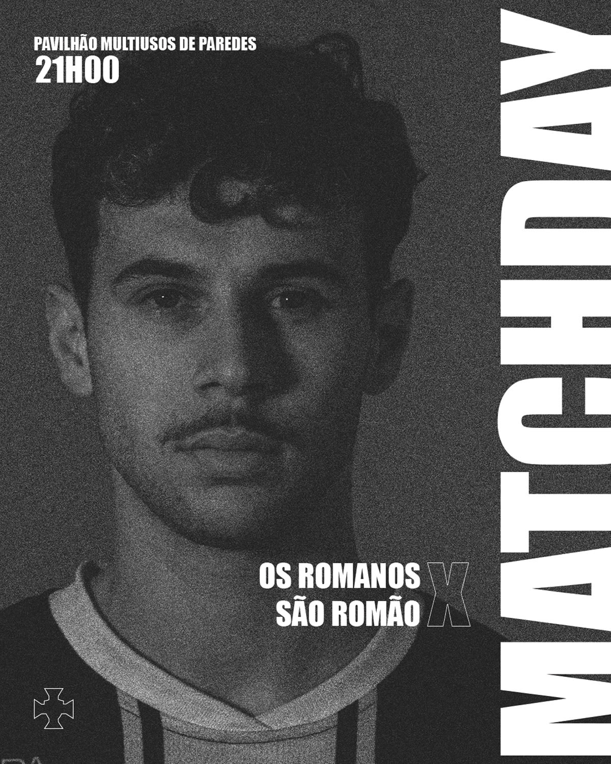 Aplicações de design para redes sociais e matchday d'Os Romanos