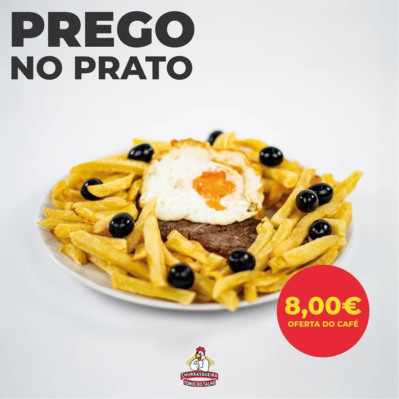 Fotografia gastronómica profissional de prato do restaurante Tónio do Talho