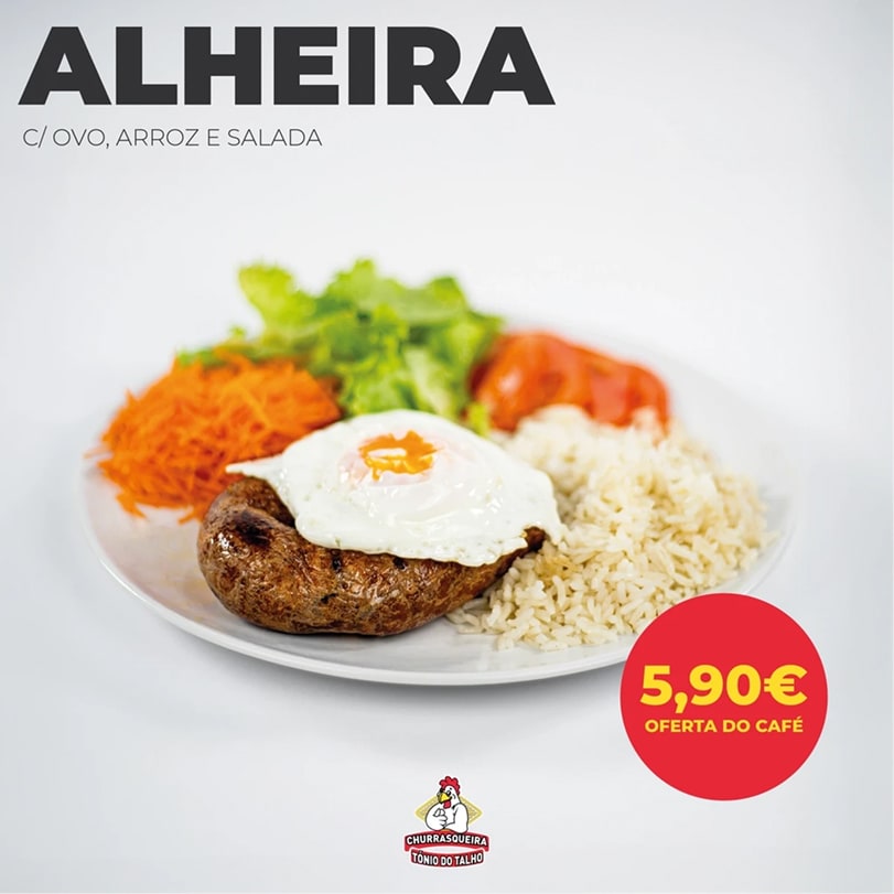 Fotografia gastronómica profissional de prato do restaurante Tónio do Talho