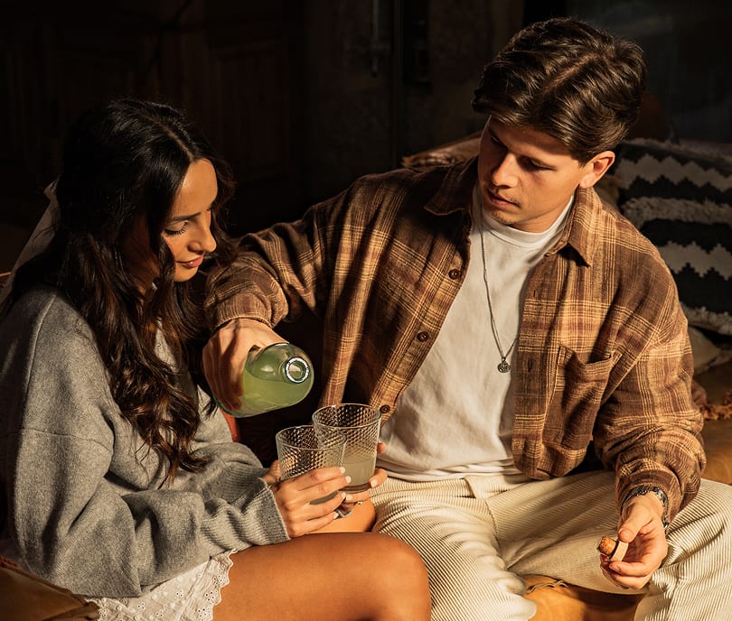 Ambiente de consumo descontraído com a marca Lemon Farm