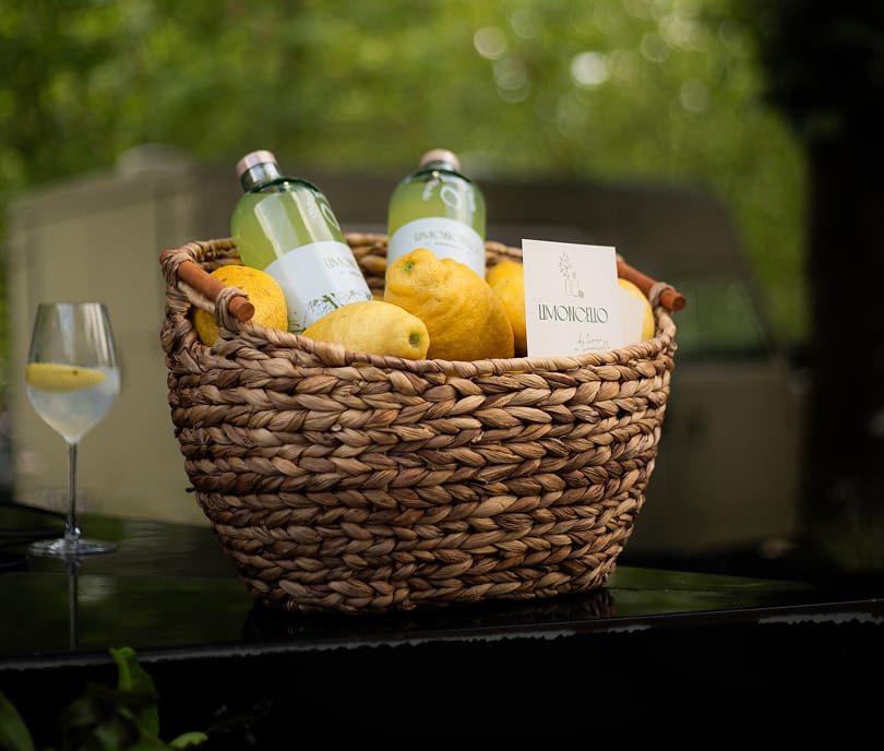 Cobertura do evento de sunset com degustação de Limoncello