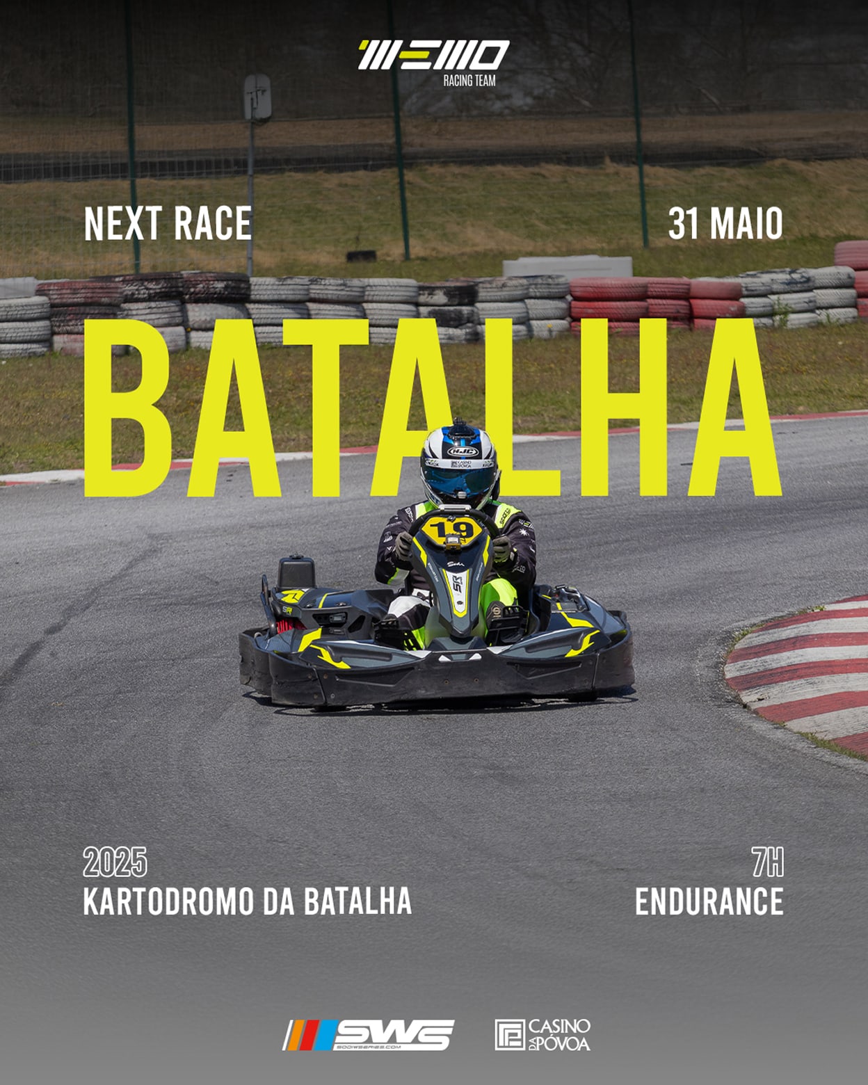 Gestão de redes sociais e design de posts para a Memo Racing Team