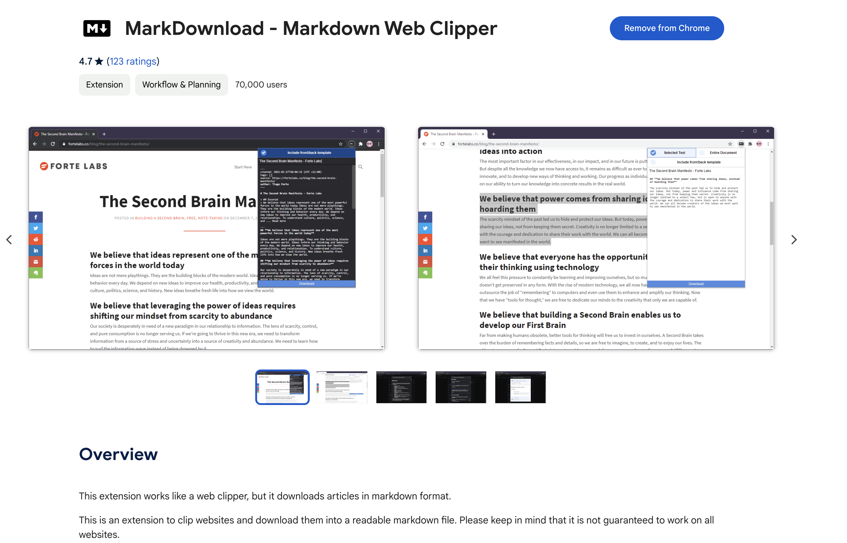 https://chromewebstore.google.com/detail/markdownload-markdown-web/pcmpcfapbekmbjjkdalcgopdkipoggdi?hl=en-US&utm_source=ext_sidebar
