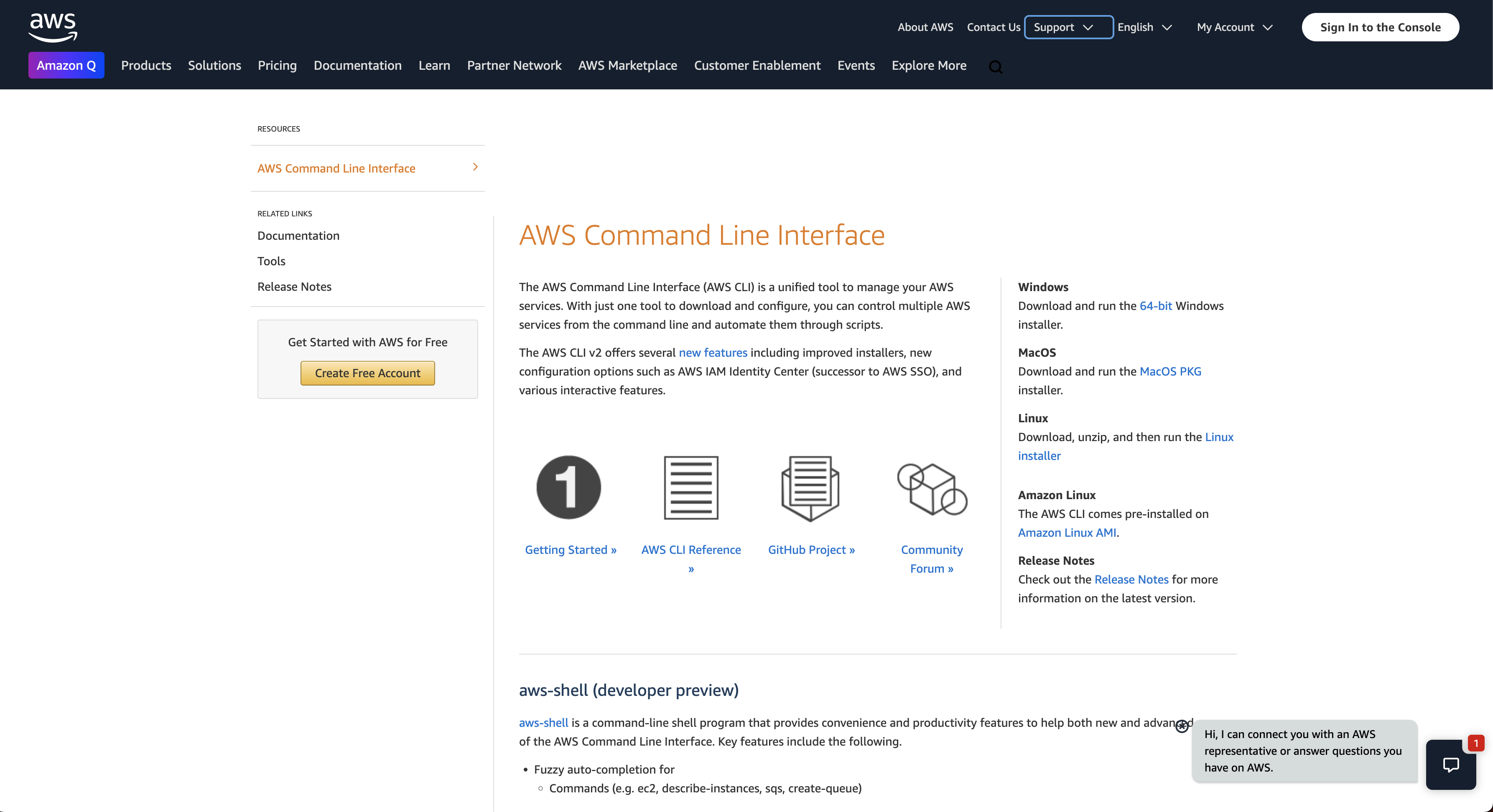 https://aws.amazon.com/cli/