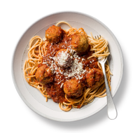 سباجيتي العدس والطماطم