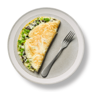 عجة البحر الأبيض المتوسط بالقرنبيط والجبن