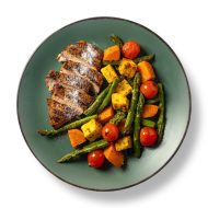 دجاج إيطالي مع الخضروات المحمصة