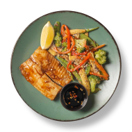 سمك مزجج بالصويا