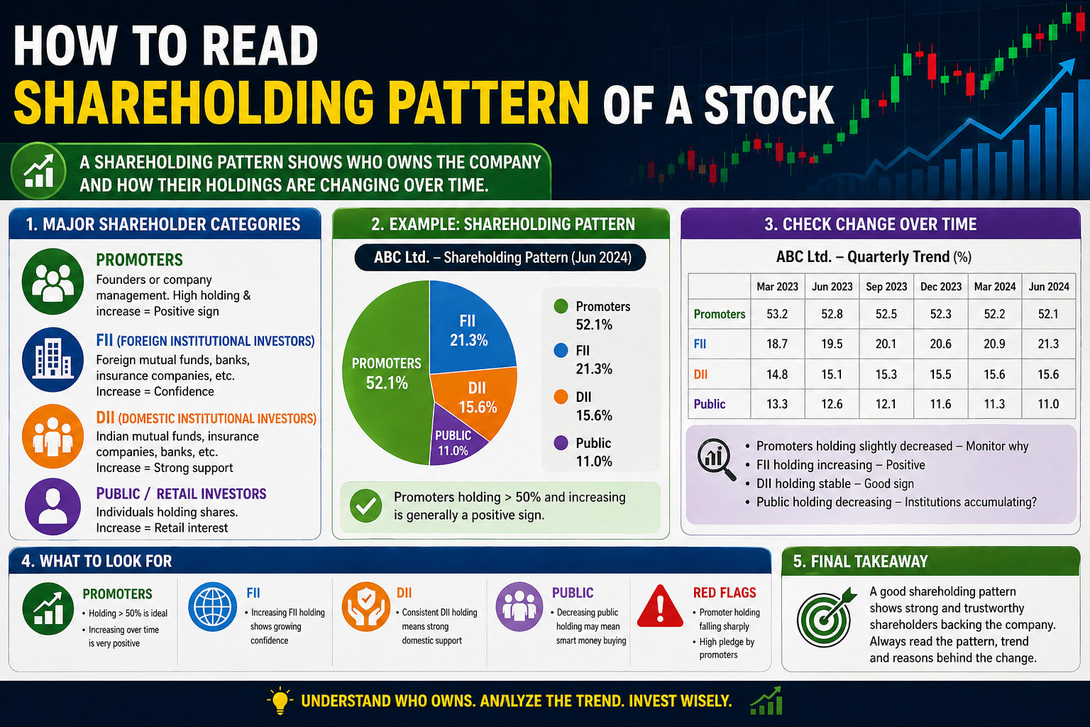 How to Read Shareholding Pattern of a Stock
