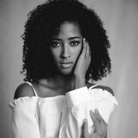 Black and white portrait — elegant editorial