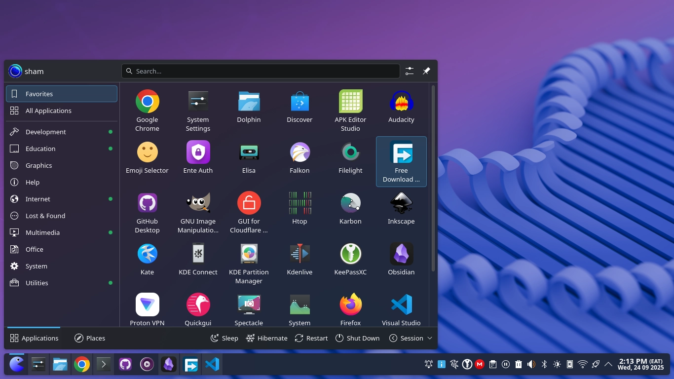 Arch linux screenshot