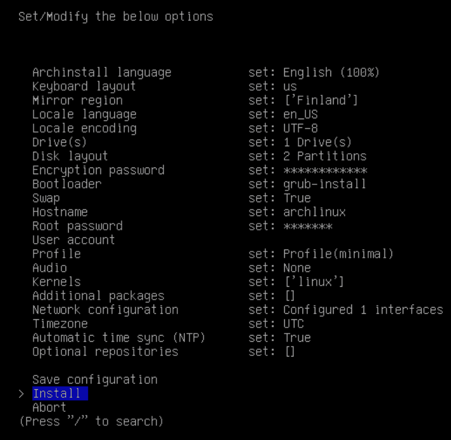 Archinstall