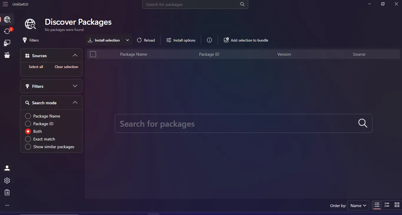 UniGetUI Screenshot 1