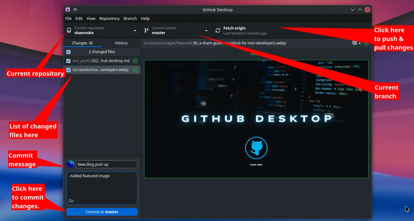 GitHub Desktop screenshot