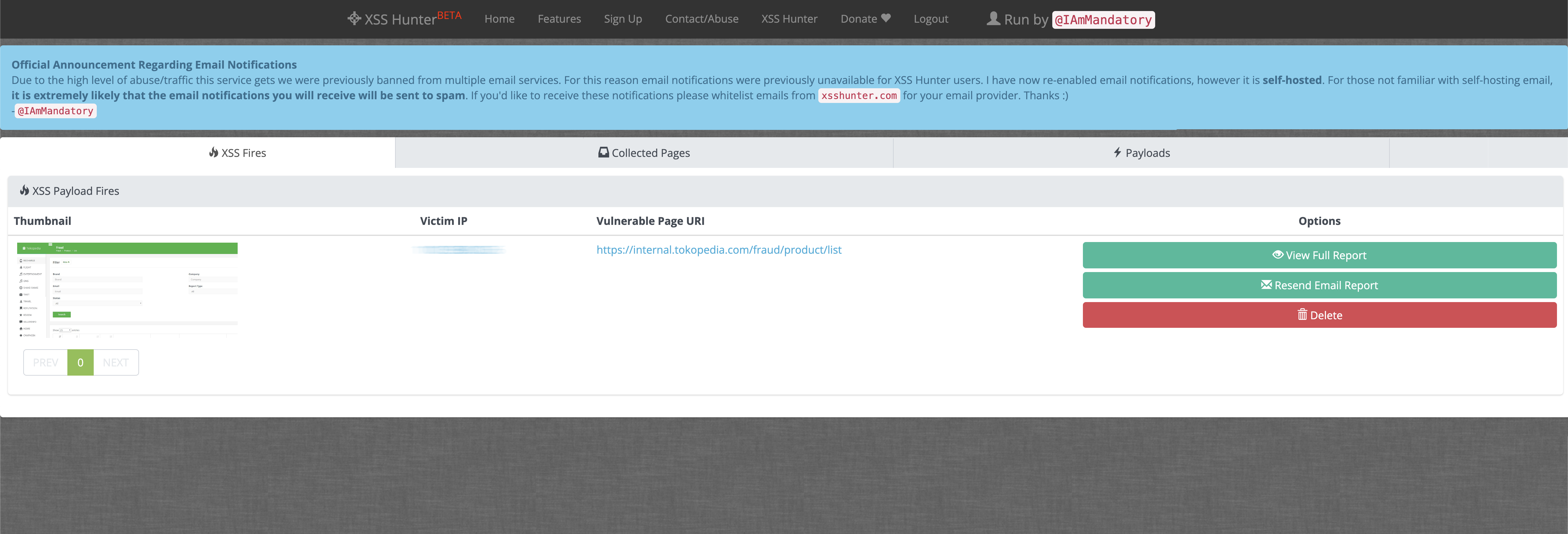 Blind XSS on Internal Panel Tokopedia (Bahasa)