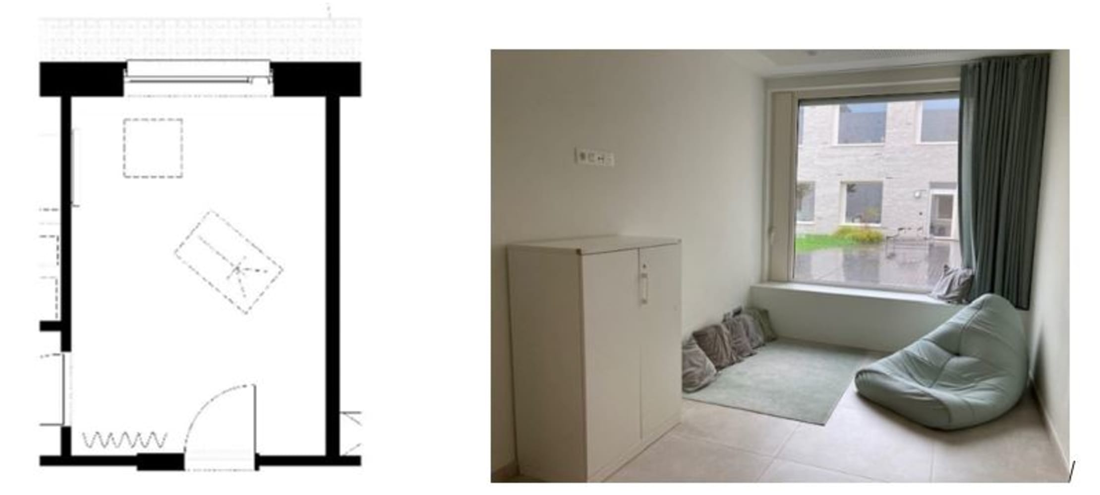 Plan en beeld comfortroom