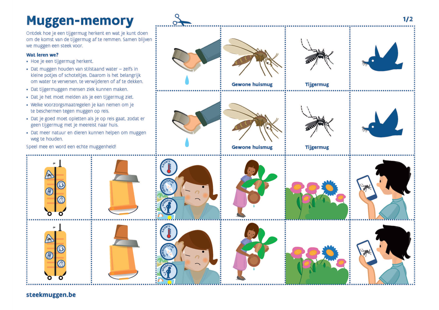 Memory campagne steekmuggen - voorkant