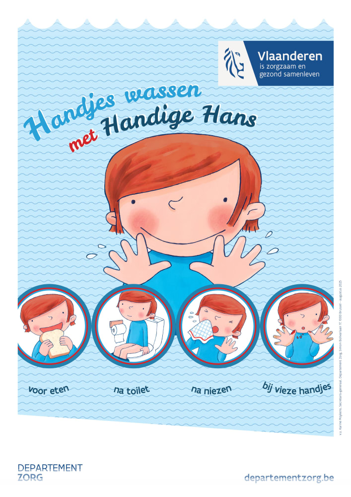 Wanneer handjes wassen met Handige Hans