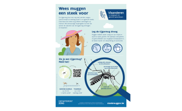Affiche Wees muggen een steek voor