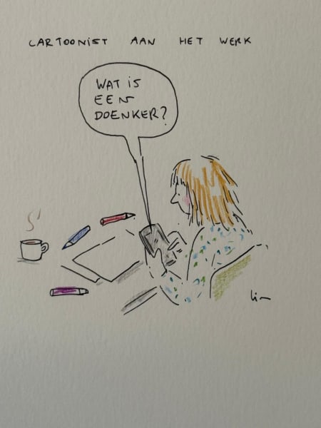 Cartoon over doenkers