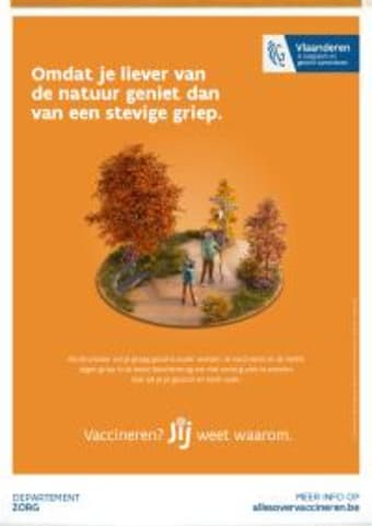 Coverbeeld folder Omdat je liever van de natuur geniet dan van een virus