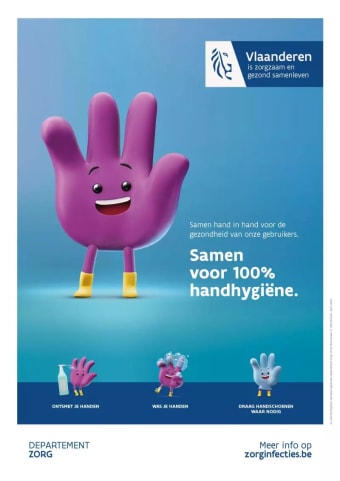 Affiches handhygiëne gezinszorg