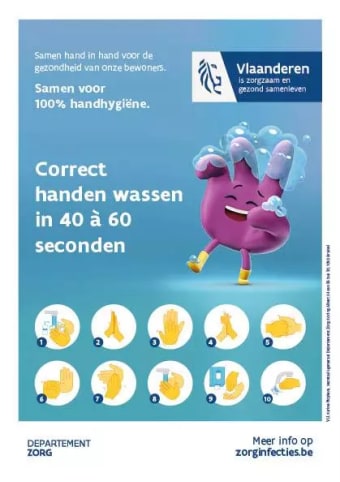 correct handen wassen