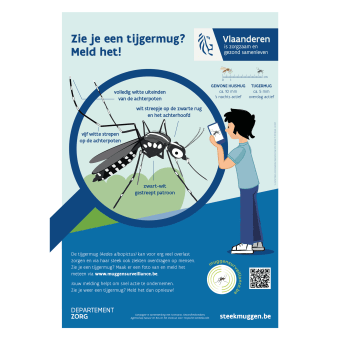 Affiche Zie je een tijgermug? Meld het!