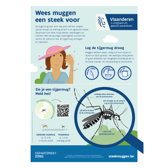 Affiche Wees muggen een steek voor