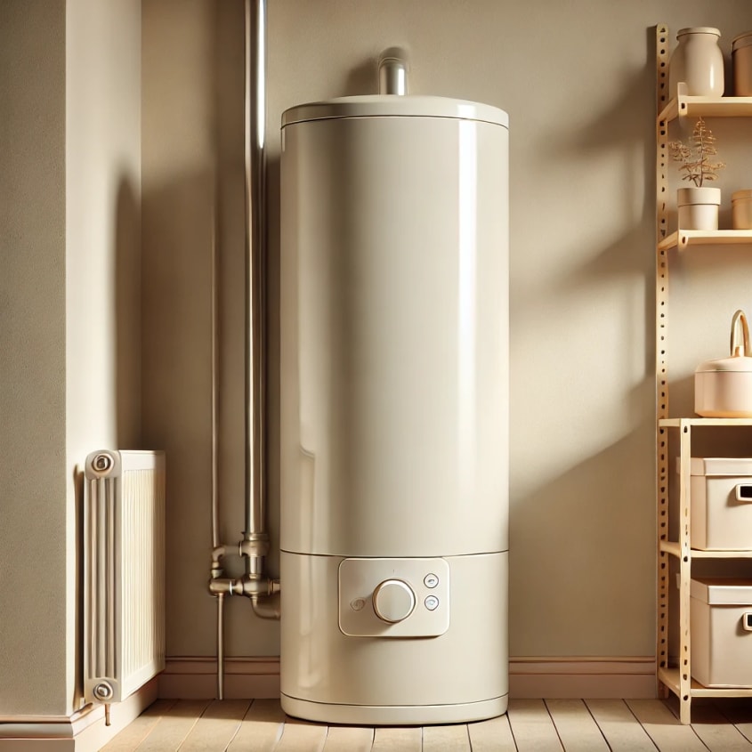 Boiler in een huiselijke setting