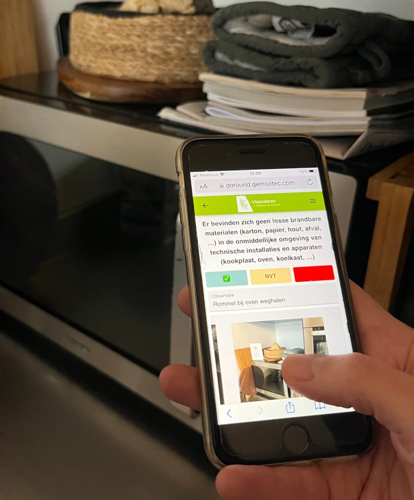 Foto applicatie brandveiligheid