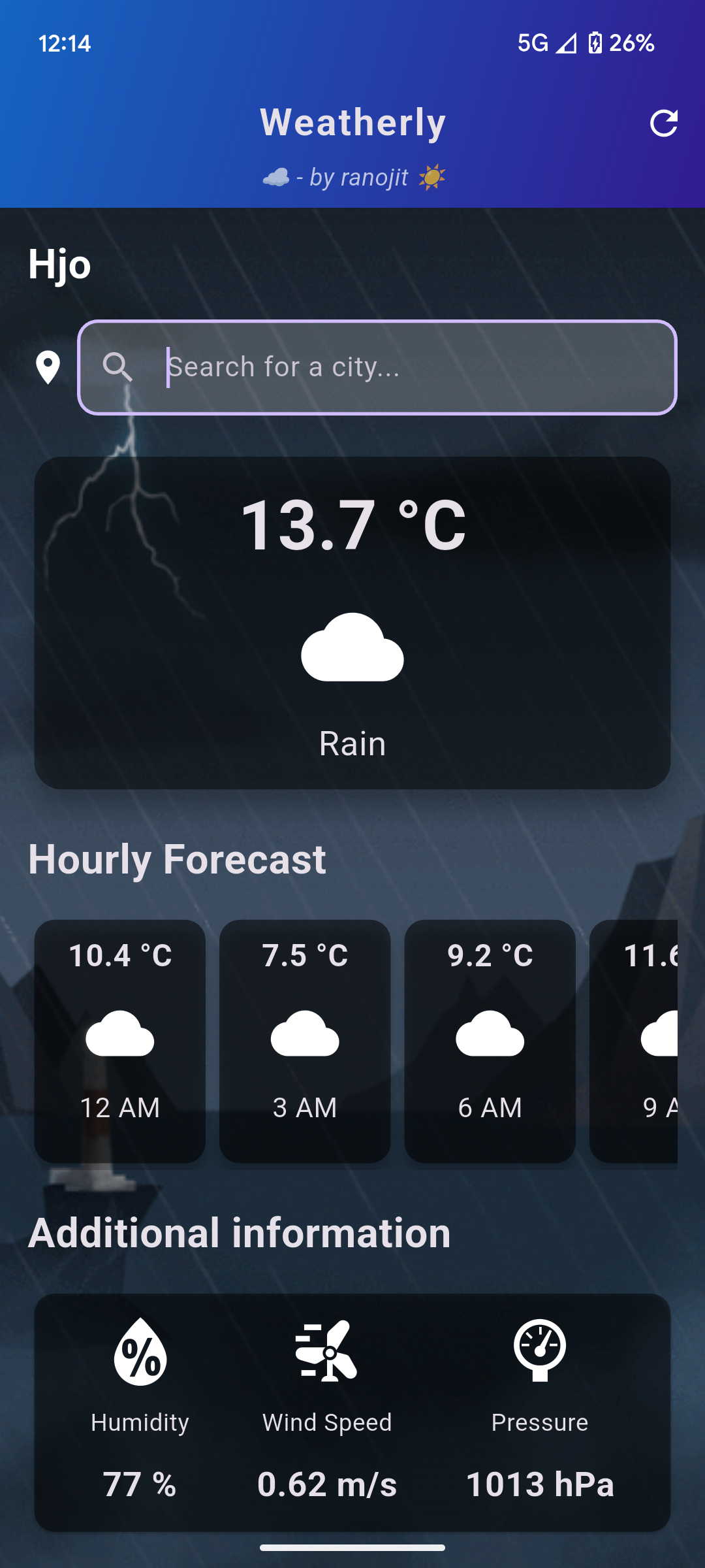 Raining