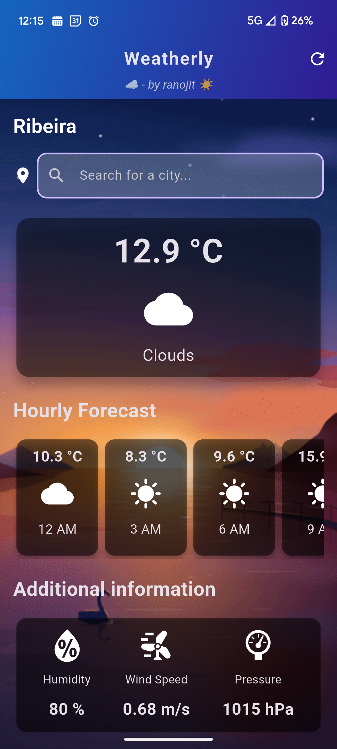 Cloudy Evening